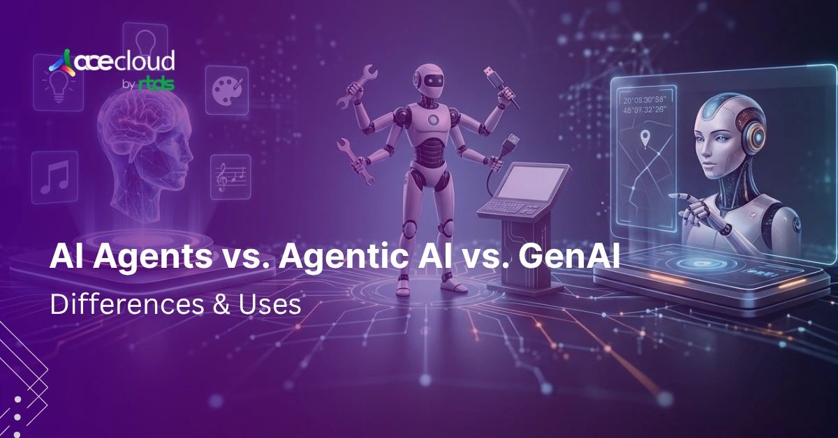 AI Agents vs. Agentic AI vs. Generative AI: Key Differences & Use Cases